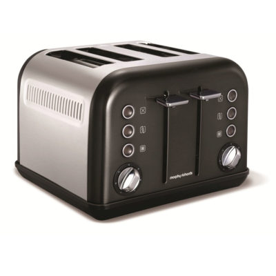 Morphy Richards Accents 4-Slice Toaster – Black